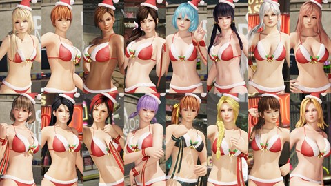 DOA6 Ensemble de Bikinis du Père Noël