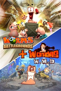 Worms Battlegrounds + Worms W.M.D – Verpackung