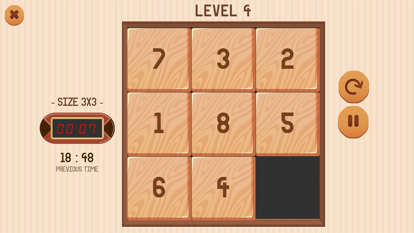 #1. Number Slide Puzzle (Windows) 作者: PandaSoftwares