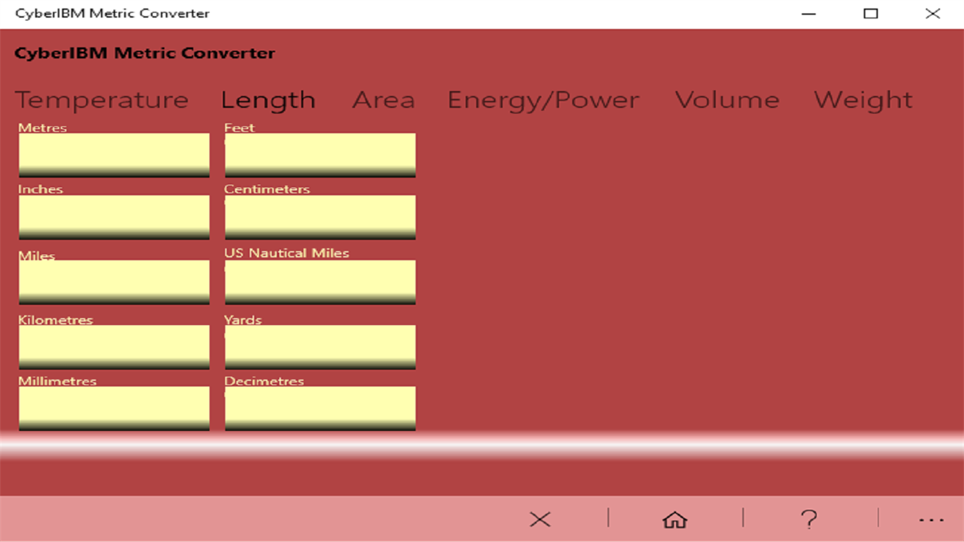 #4. Metric Converter (Windows) 来自: CyberIBM Corporation