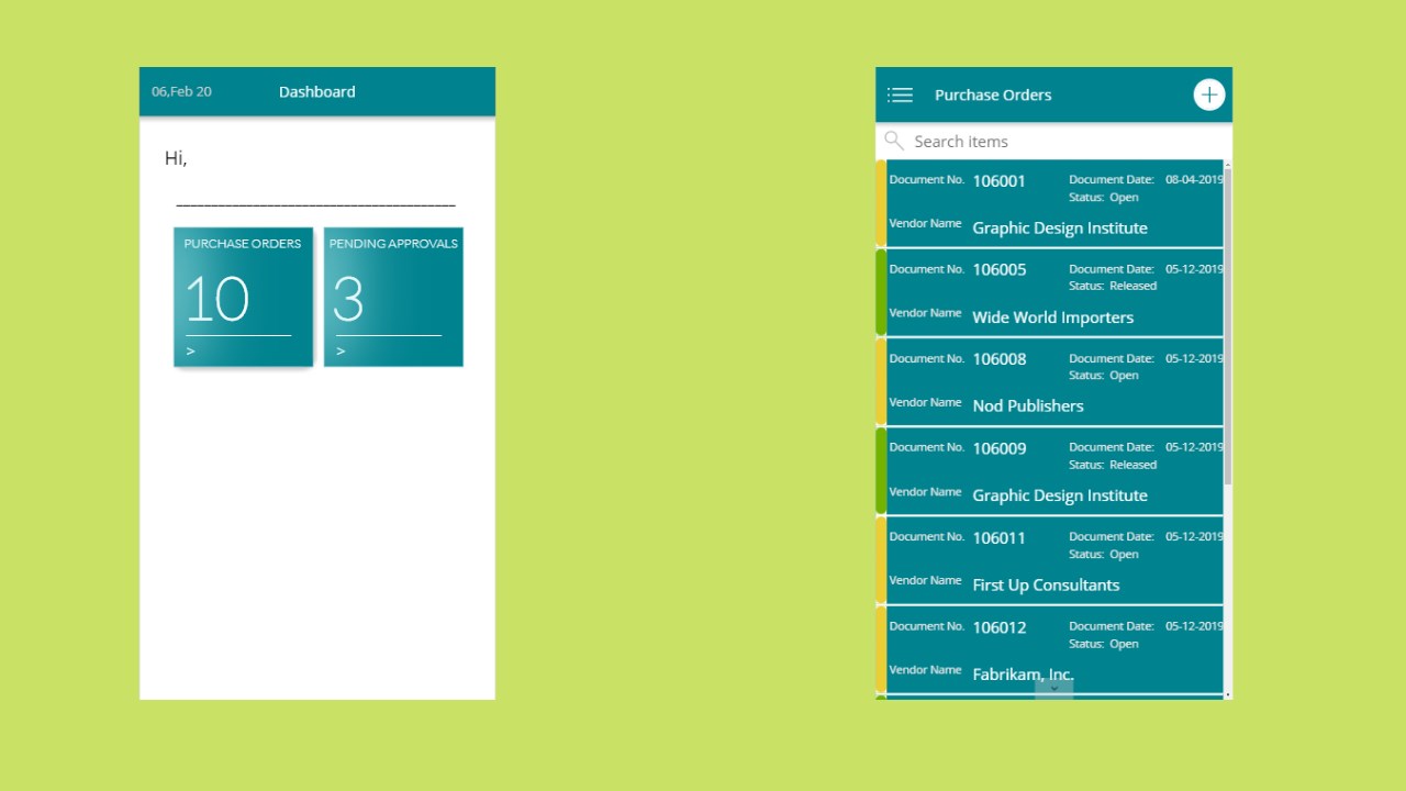 Snapshot 1 of Order Processing