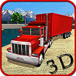 Cargo Transport Truck Driving