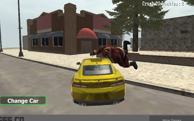 Suburbs Zombie Driving Game