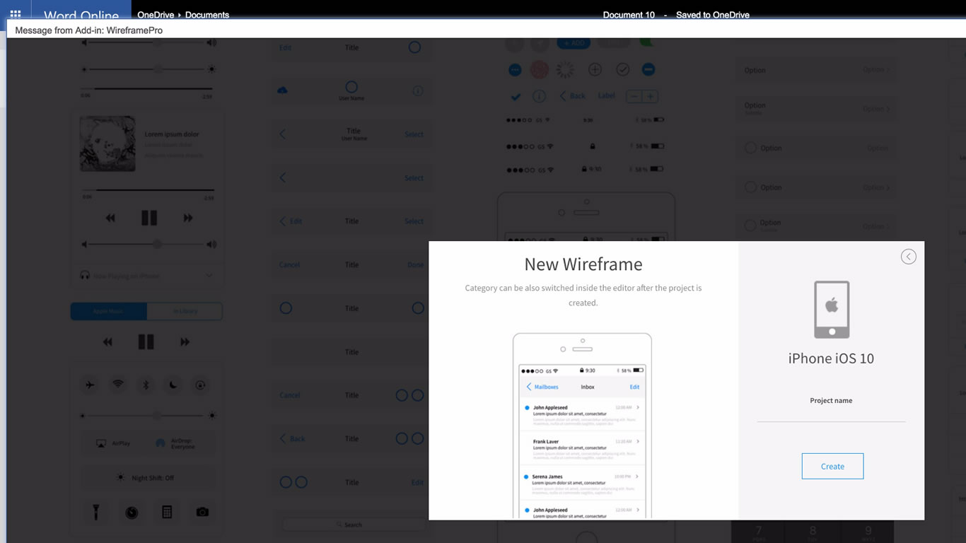 microsoft wireframe tools