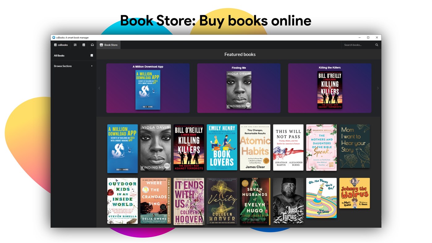 #5. csBooks - A Smart EPUB Book and Comic Reader (Windows) Av: Caesium Studio