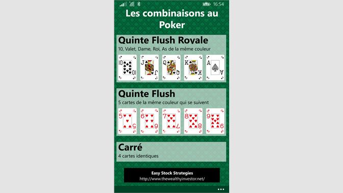 Poker Combinaison English