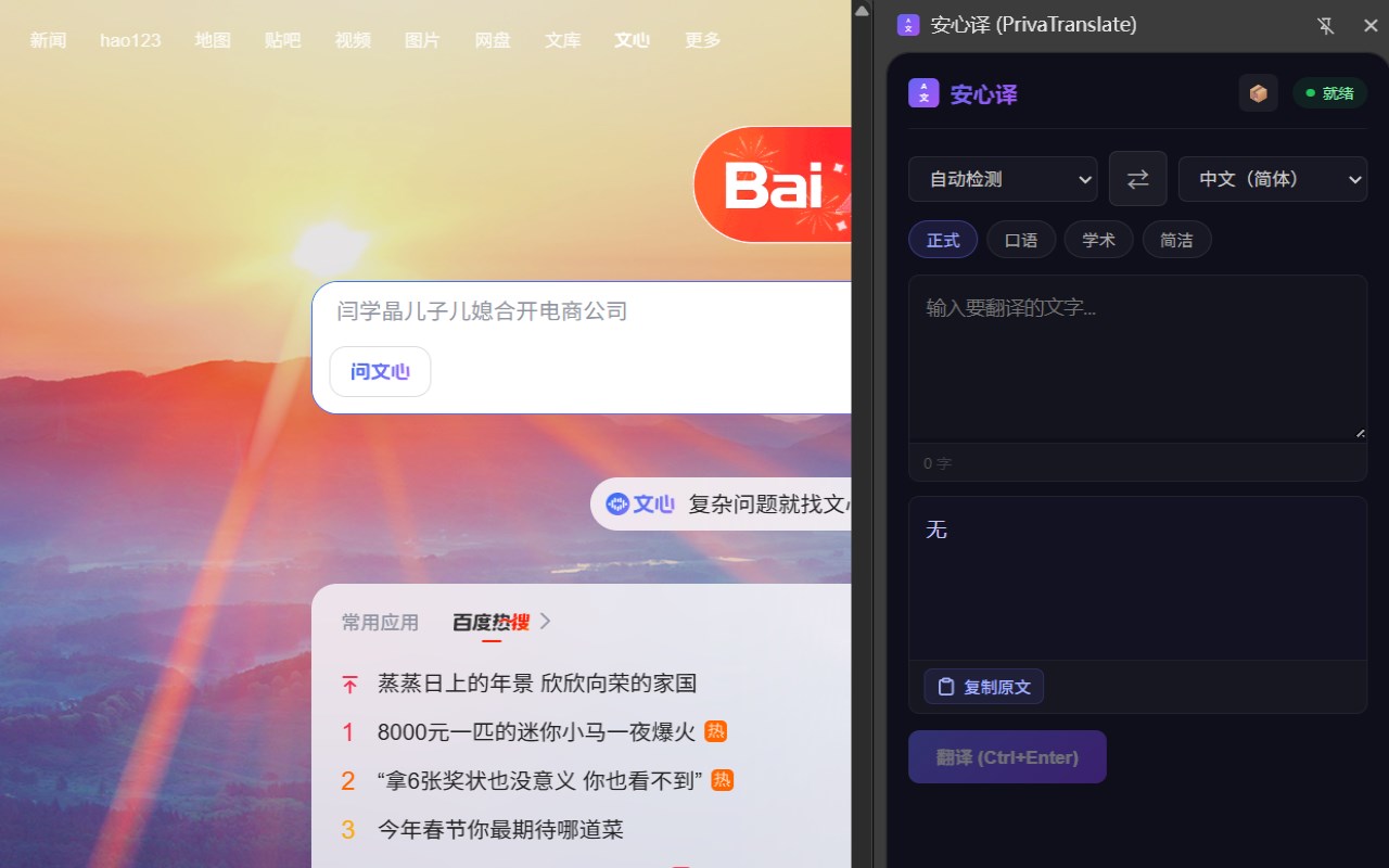 安心译 (PrivaTranslate)