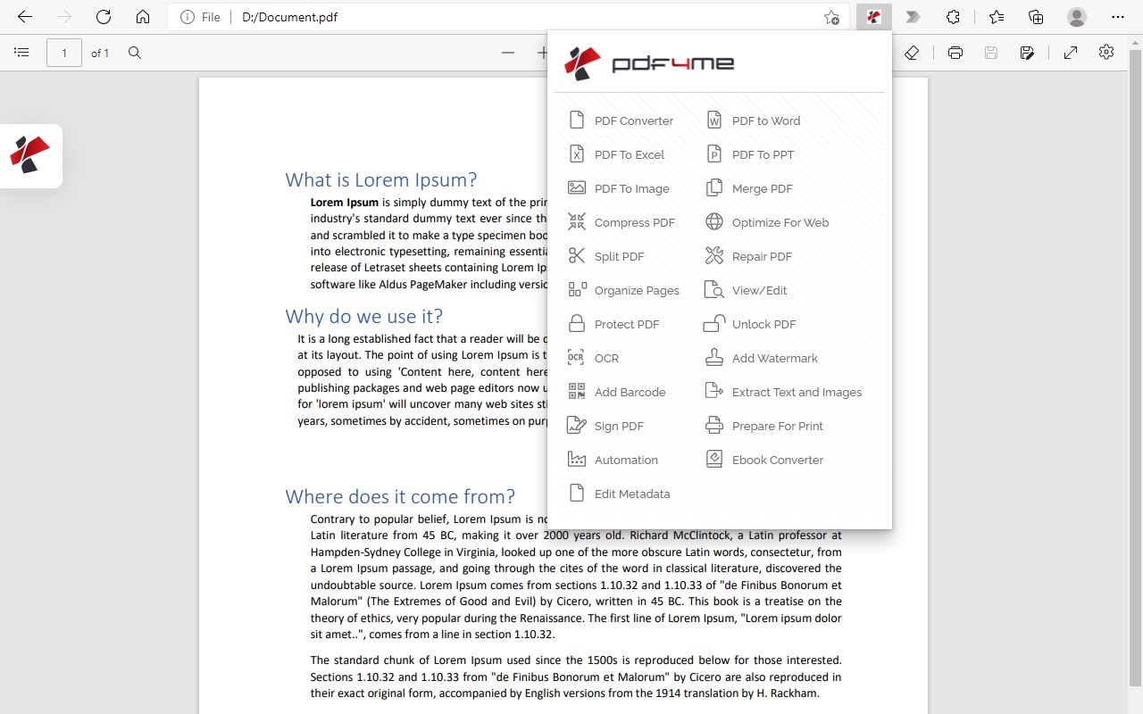 PDF4me - Edit, Merge, Compress & Convert PDF