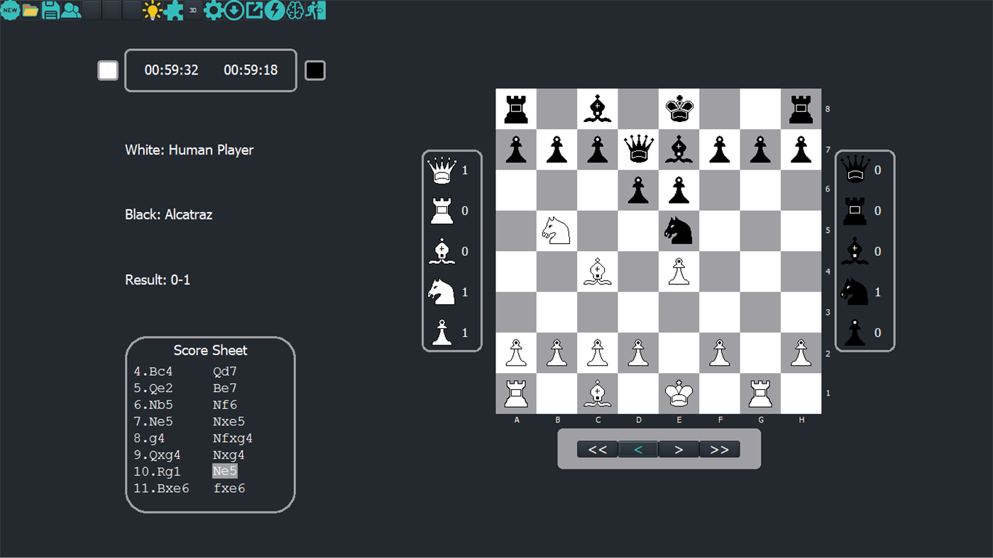 #2. Alcatraz Chess (Windows) 由: Jacobus Opperman