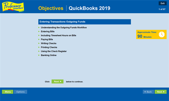 Professor Teaches QuickBooks 2019 screenshot 2