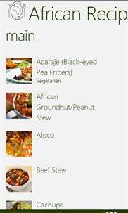 African Recipes Lite screenshot 3