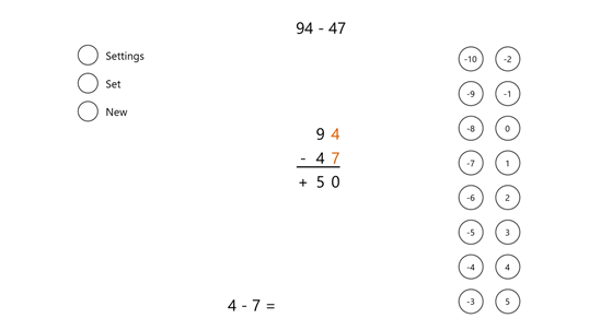 Partial Differences Subtraction screenshot 4
