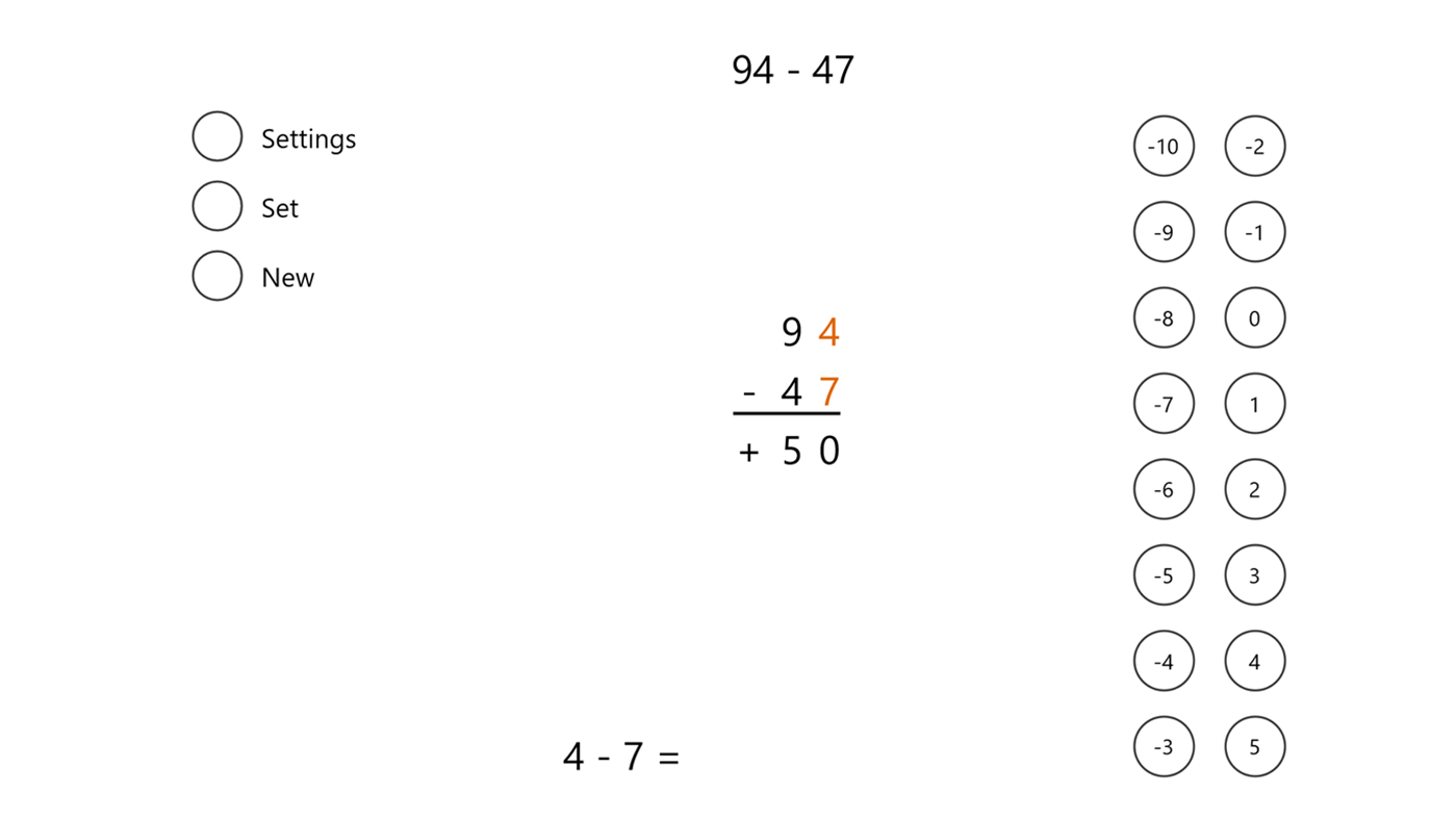 #4. Partial Differences Subtraction (Windows) Podle: iDevBooks