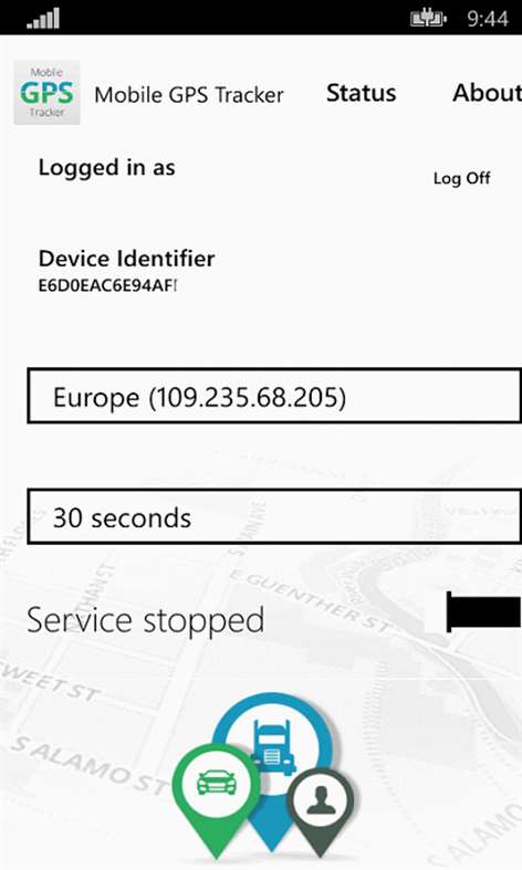 Mobile GPS Tracker Screenshots 1