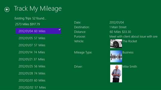 Track My Mileage screenshot 2