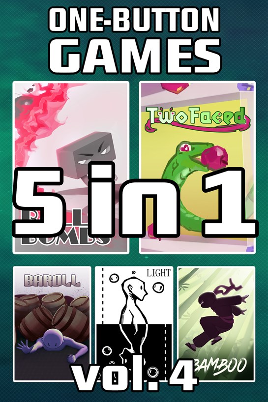 Boxaufnahme von One Button Games 5-in-1 vol. 4