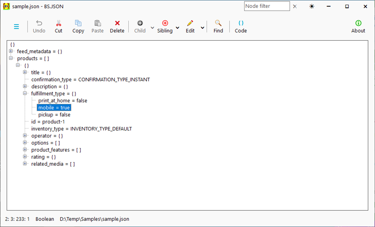 #1. BS.JSON (Windows) De: Broto Suseno