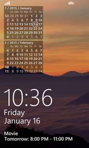 LockScreen+Calendar screenshot 1