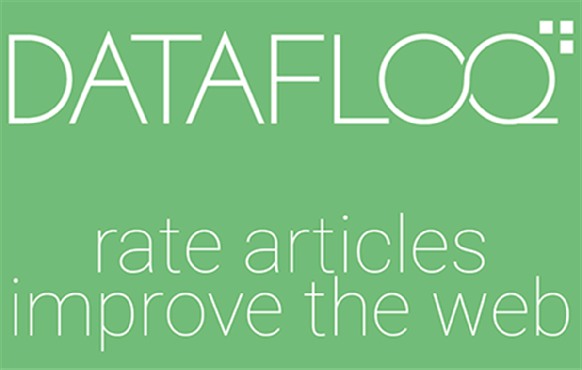 Datafloq plugin: rate content-improve the web
