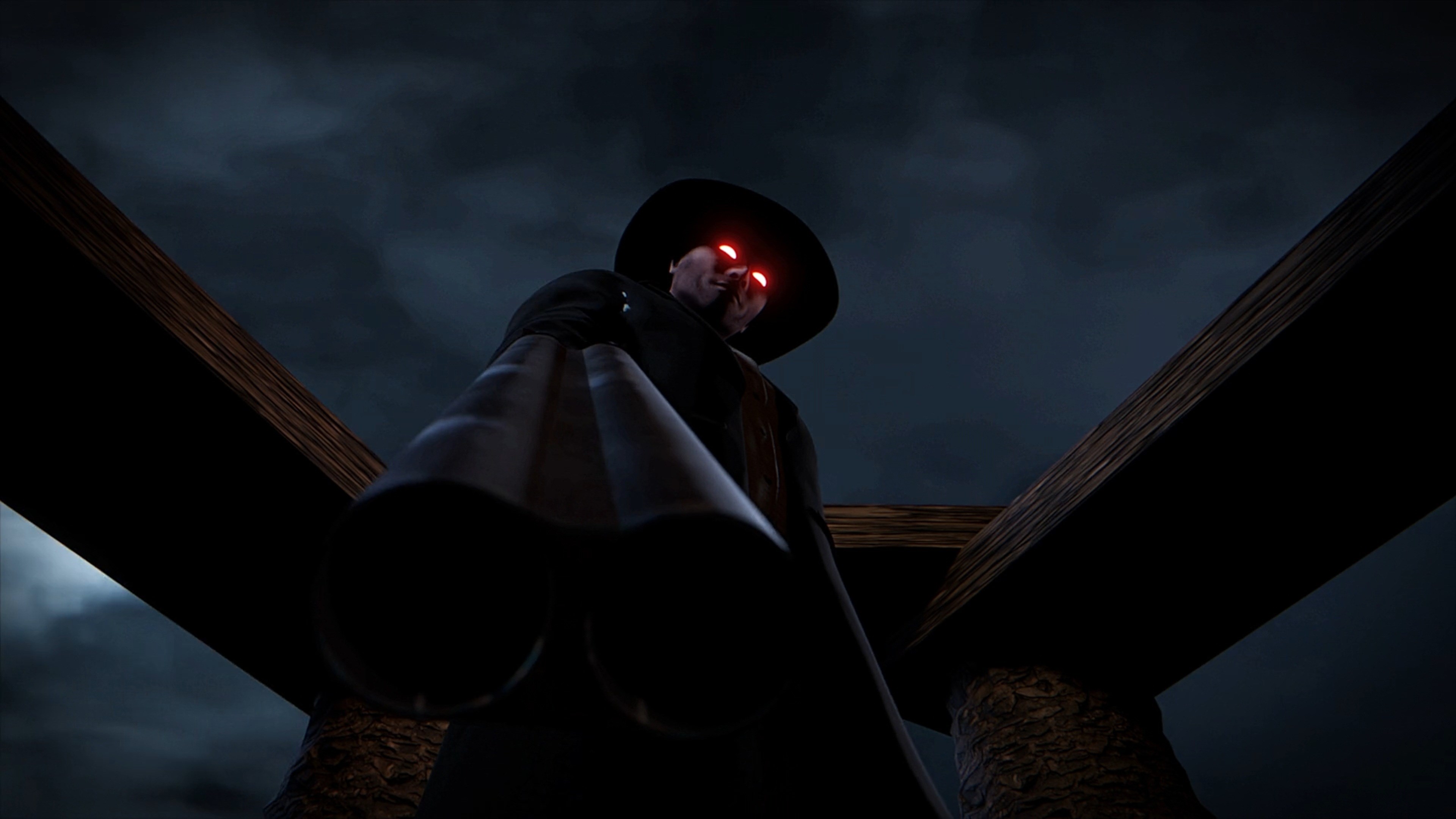 遊戲畫面展示，高解析度下的經典像素風格場景