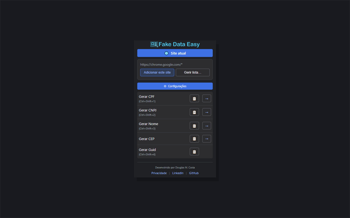 Fake Data Easy Stats, Downloads & Safety Check | Chrome-Stats