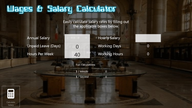Wage & Salary Calculator - PC - (Windows)