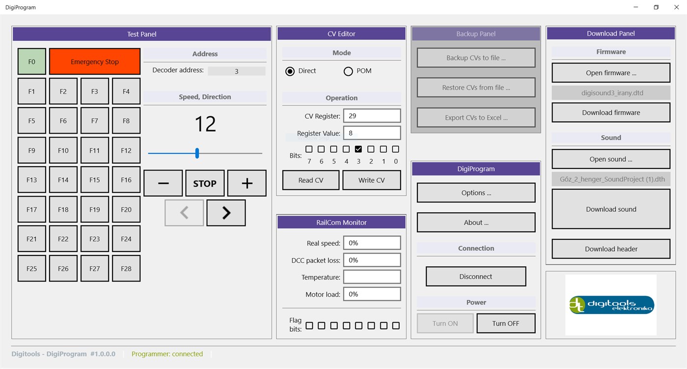 #1. DigiProgram (Windows) Podle: Digitools Elektronika
