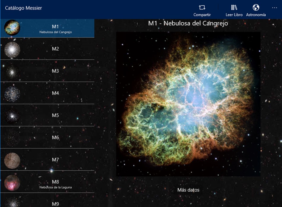 Catalogo Messier (Windows) De: SDGApps
