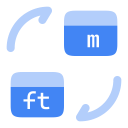 Convert Meters to Feet icon