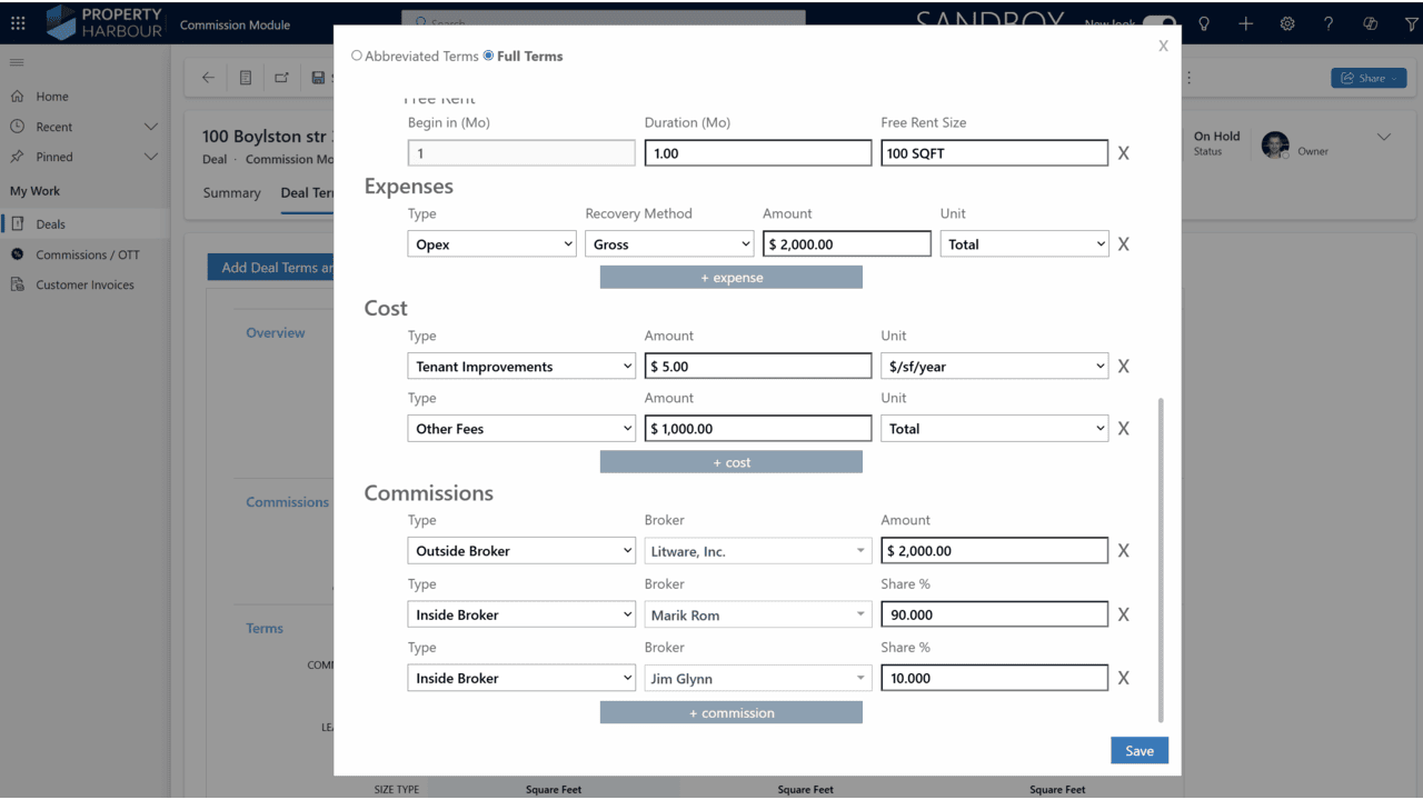 Snapshot 3 of Dynamica Commission Module