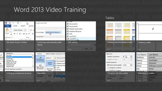 Video Training Word 2013 screenshot 2