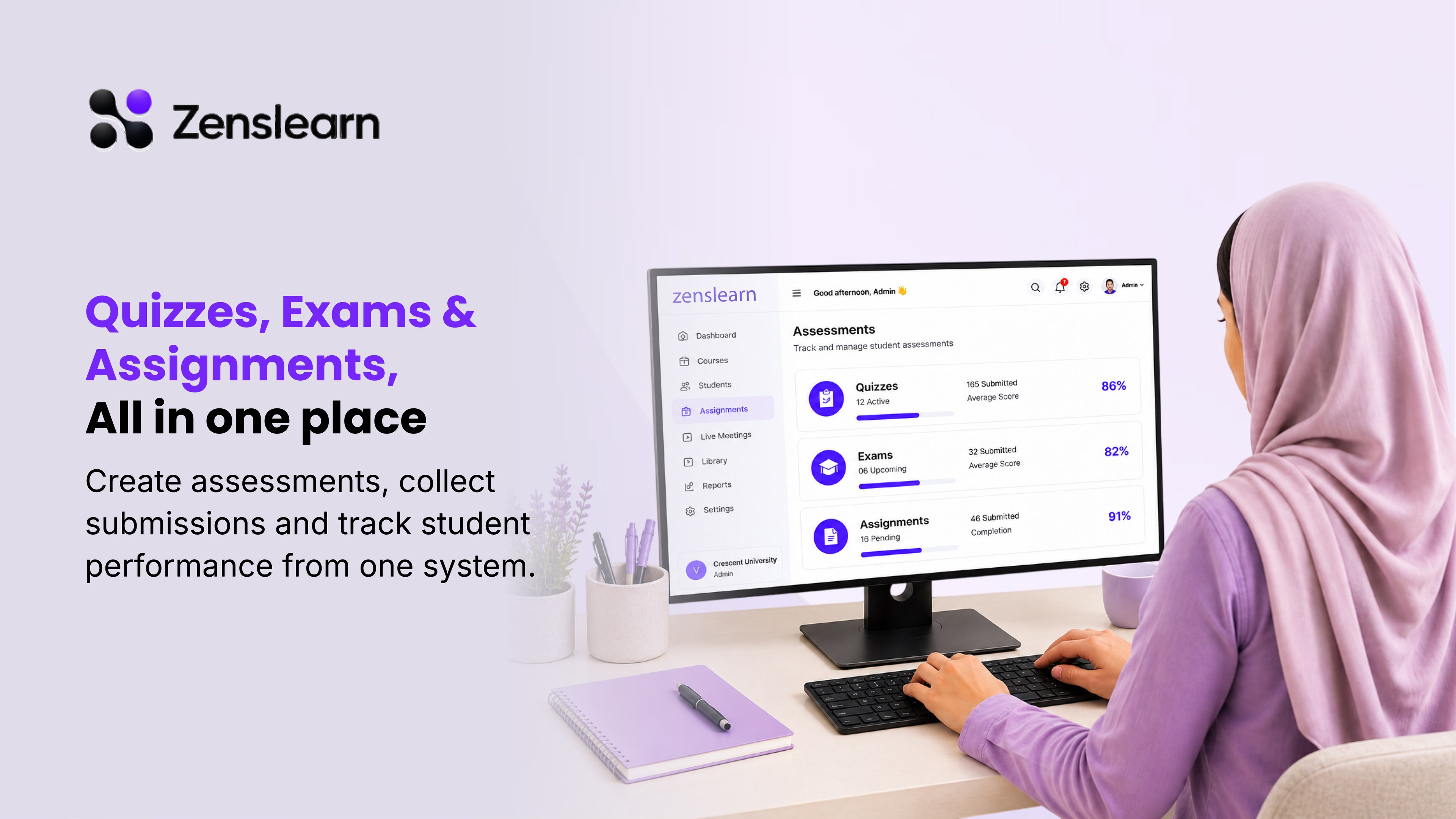 Zenslearn LMS screenshot