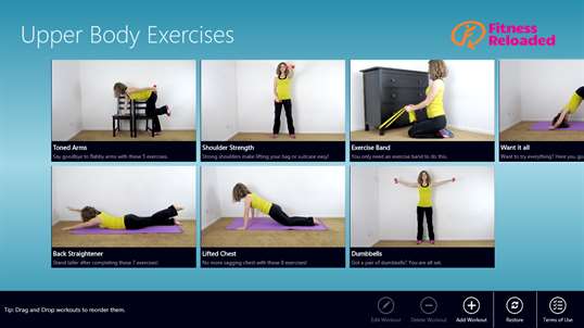 Upper Body Exercises screenshot 1
