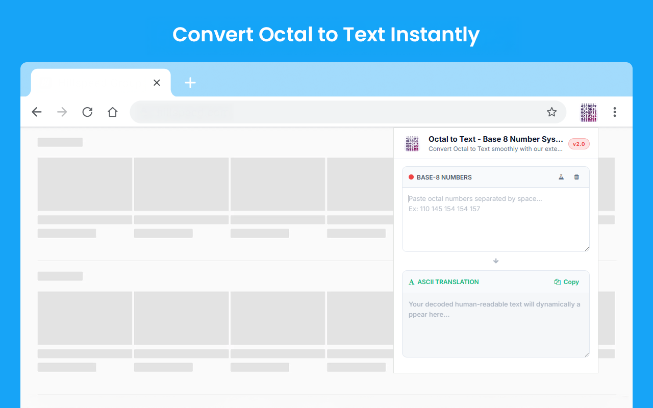 Octal to Text - Base 8 Number System