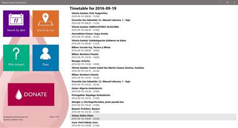 Basque Country blood donors Screenshots 1