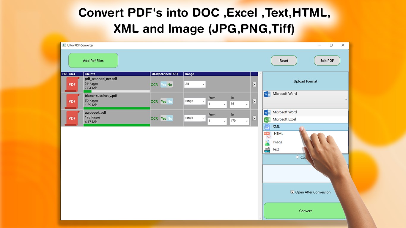 PDF Converter Pro : PDF To DOCX Screenshot