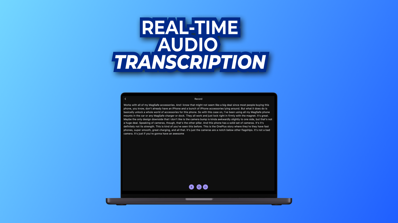 Speech To Text - Transcribe screenshot