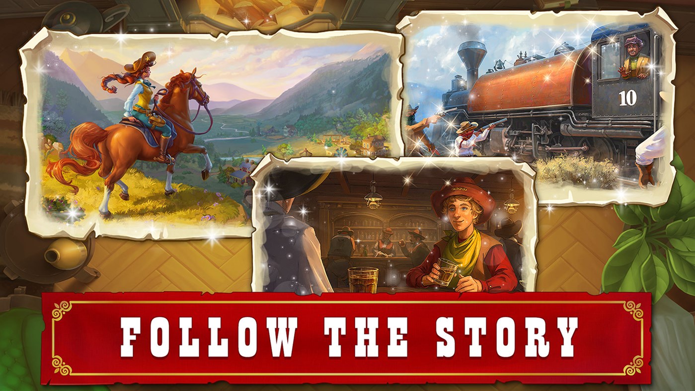 #4. Jewels of the Wild West: Match 3 Puzzle Game (Windows) 由: G5 Entertainment AB