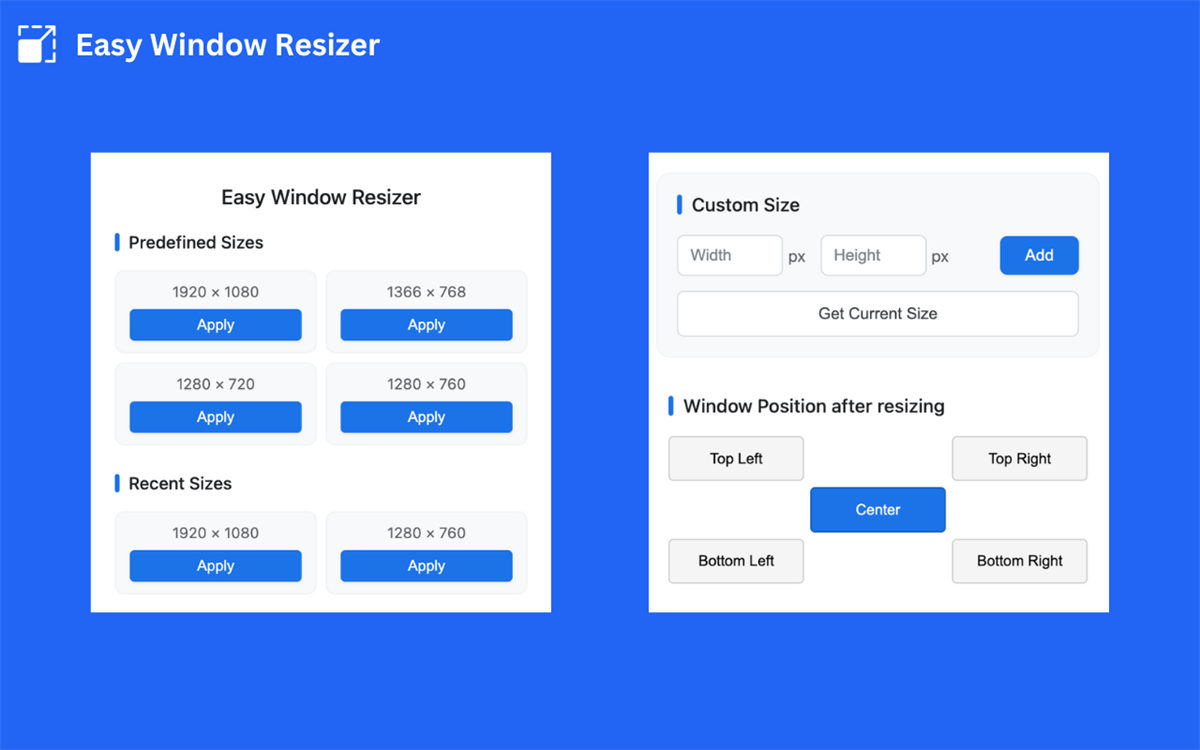 Easy Window Resizer