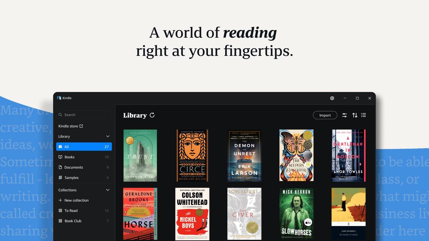 Amazon Kindle: Reading App screenshot