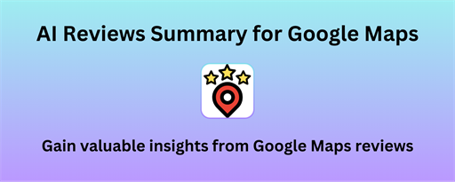 AI Reviews Summary for Google Maps marquee promo image