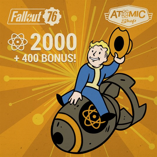 Fallout 76: 2000 (+400 Bonus) Atoms for xbox