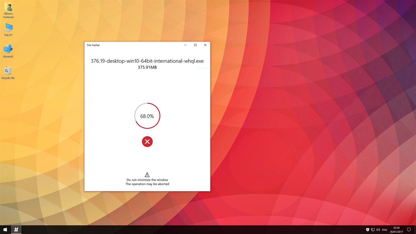 #2. File Hasher (Windows) 由: Aftnet