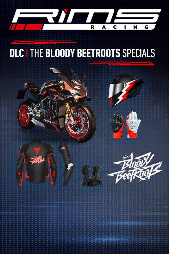 RiMS Racing : The Bloody Beetroots Specials Xbox One Xbox Series X|S and Xbox One cover art