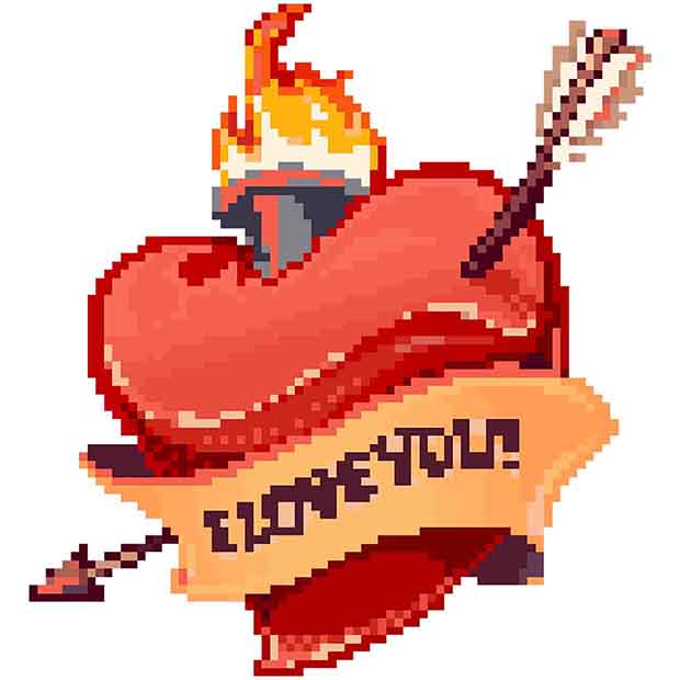 Tattoo Color By Number: Pixel Art, Adult Coloring Book