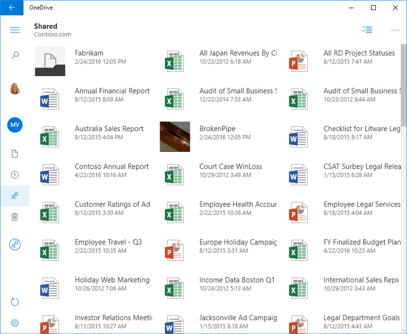 Full SkyDrive screenshot