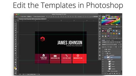 Business Card Templates for Photoshop Screenshots 2