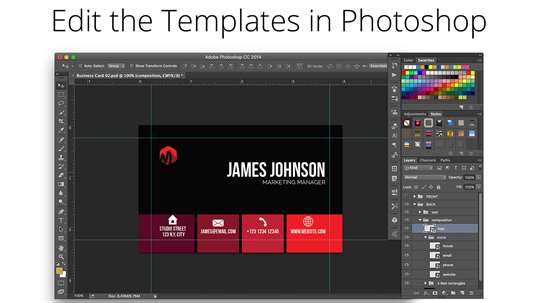 Business Card Templates for Photoshop screenshot 2