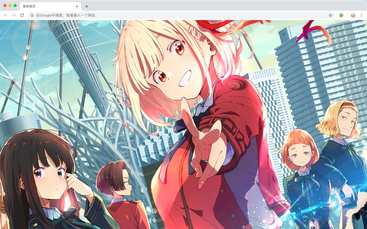 Lycoris Recoil Red 4K Wallpaper HomePage - Edge add-on