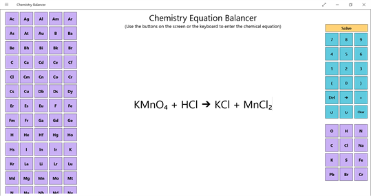 Chemistry Balancer screenshot 1